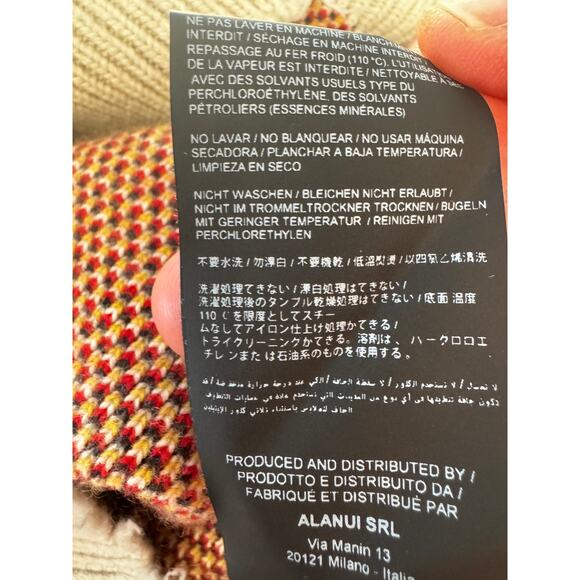 ALANUI: Men's Cashmere Blend "Snoopy" Heavy Crew - Small - Picture 5 of 10